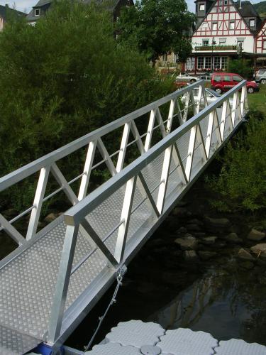 Landungsbrücke 2-teilig aus Aluminium  